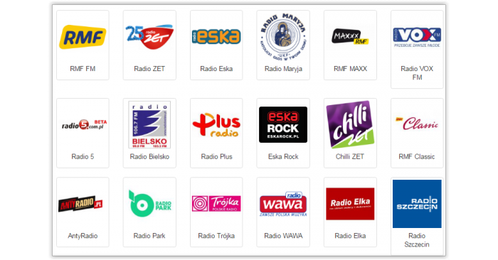 Les radios Polonaises